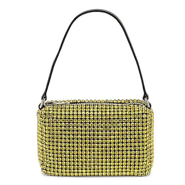 Túi Xách Tay Alexander Wang Heiress Medium Pouch Bag In Yellow Màu Vàng