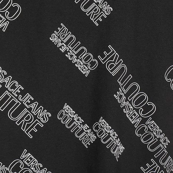 Áo Phông Versace Jeans Couture Etichetta T-Shirt 72GAH6R3 JS043 899 Màu Đen Size M - Thời trang - Vua Hàng Hiệu