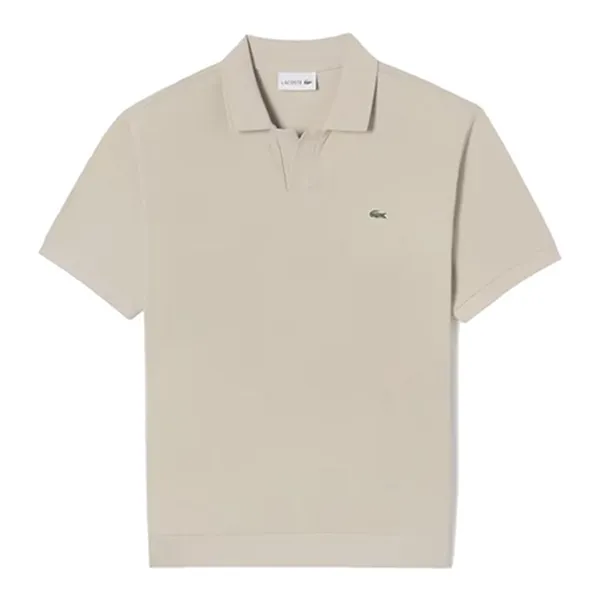 Áo Polo Lacoste Men's Open Collar Short Sleeve Polo PH086E-52G Màu Be Size M
