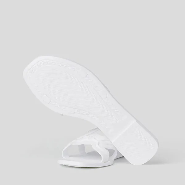 Dép Karl Lagerfeld Jelly Signature Slide Màu Trắng - Dép - Vua Hàng Hiệu