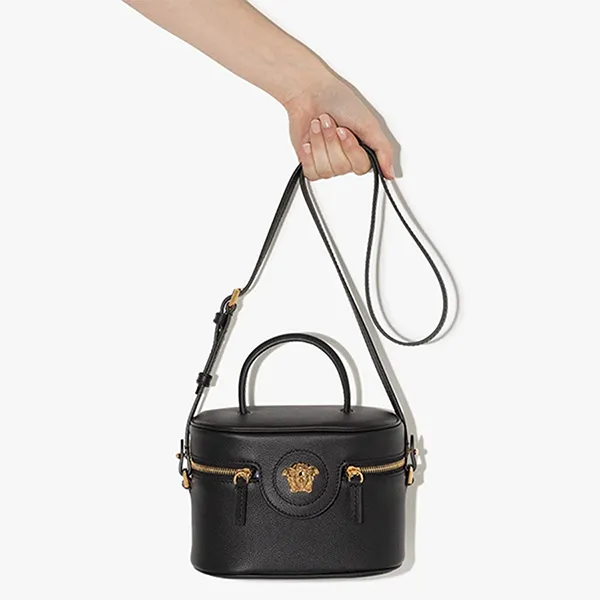 Túi Đeo Chéo Nữ Versace La Medusa Mini Vanity Bag Màu Đen