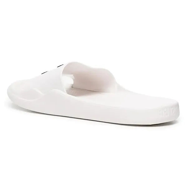 Dép Kenzo Logo-Print Slides FC55MU108P61 01 Màu Trắng Size 40