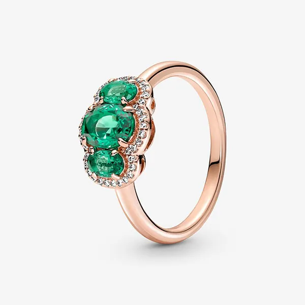 Nhẫn Pandora Three Stone Vintage Ring Màu Vàng Hồng Size 6.5 - Trang sức - Vua Hàng Hiệu