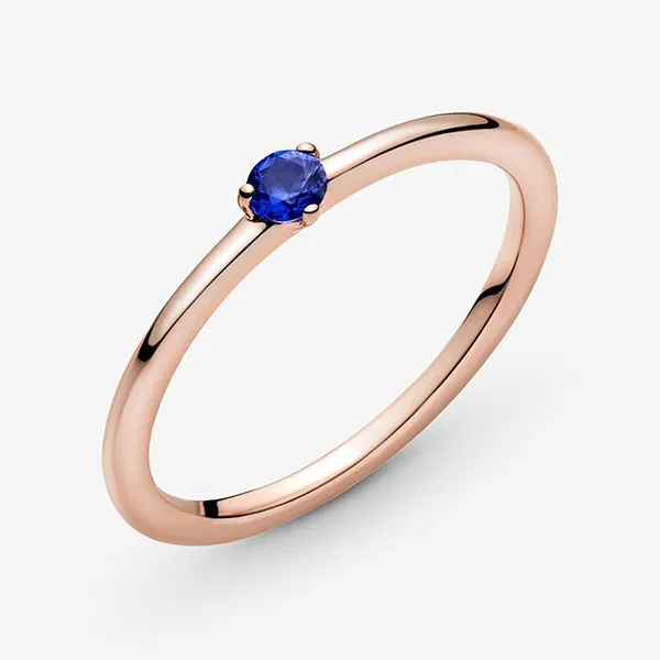 Nhẫn Pandora Stellar Blue Solitaire Ring Đính Pha Lê 189259C04 Màu Xanh Navy - Trang sức - Vua Hàng Hiệu