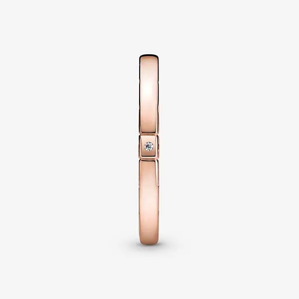 Nhẫn Pandora Logo & Hearts Ring Màu Vàng Hồng - Trang sức - Vua Hàng Hiệu