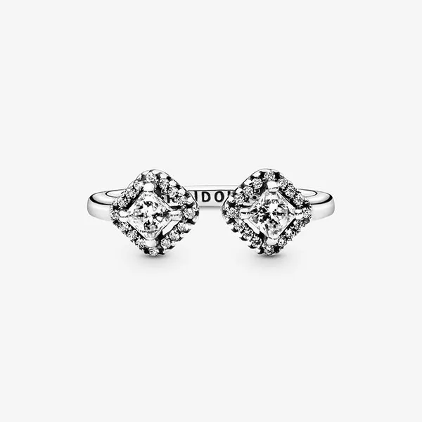 Nhẫn Pandora Square Sparkle Open Ring 198506C01 Màu Bạc - Trang sức - Vua Hàng Hiệu