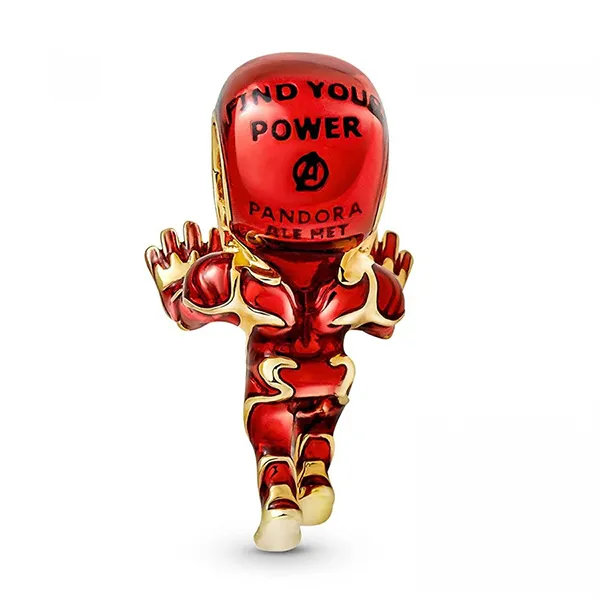 Hạt Vòng Cham Pandora The Avengers Iron Man Rose Gold 760268C01 Màu Đỏ Vàng - Trang sức - Vua Hàng Hiệu