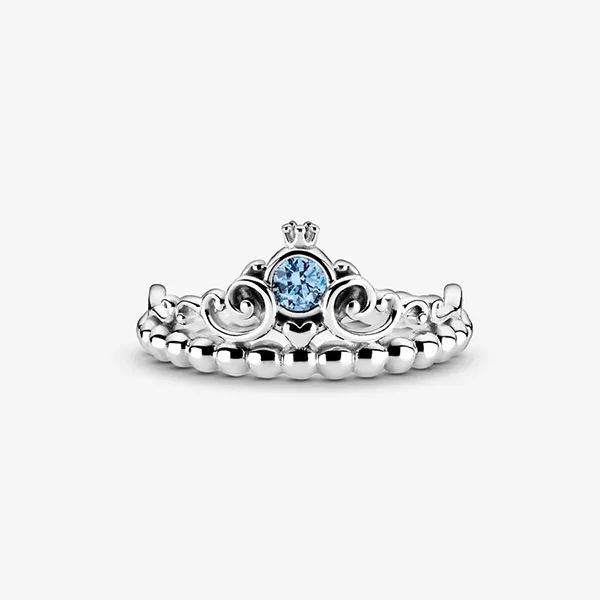 Nhẫn Pandora Disney Cinderella Blue Tiara Ring 199191C01 Màu Bạc Size 60 - Trang sức - Vua Hàng Hiệu