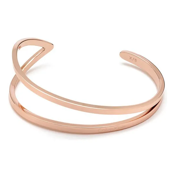 Vòng Đeo Tay Calvin Klein CK Outline Bangle KJ6VPF10010S Màu Vàng Hồng Size S