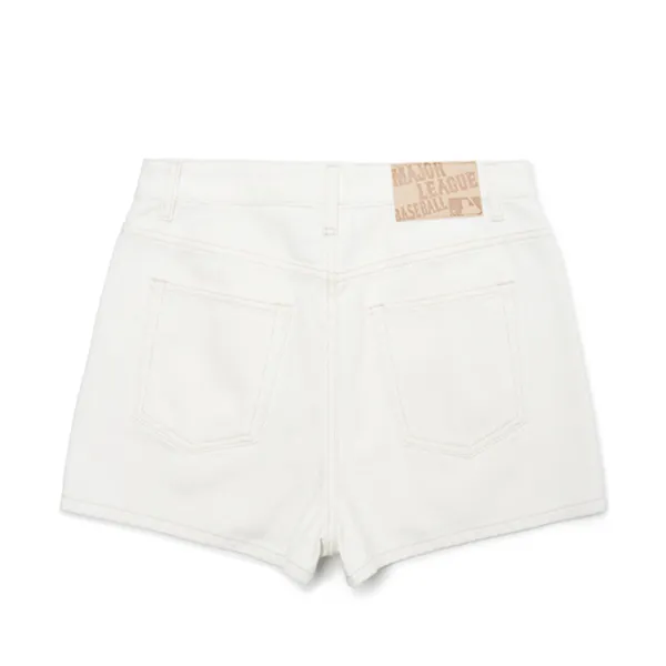 Quần Short MLB Denim Trái Tim New York Yankees 3FDPH5023-50CRS Màu Trắng - Thời trang - Vua Hàng Hiệu