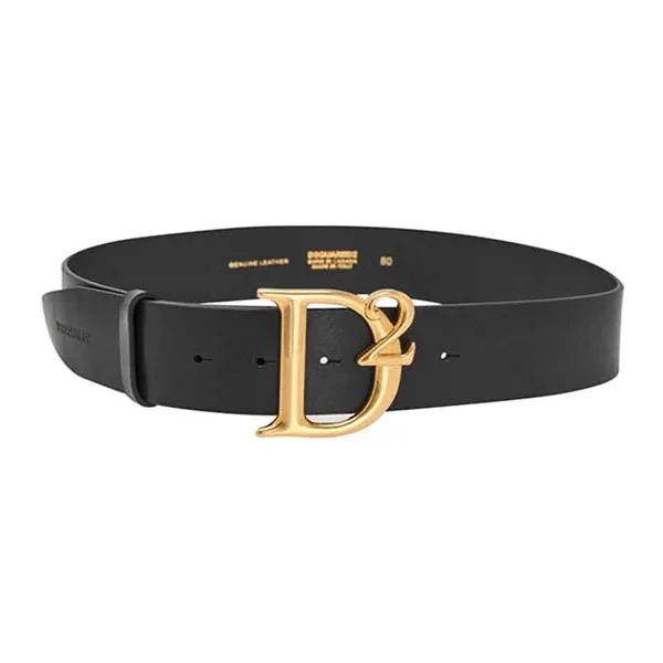 Thắt Lưng Nam Dsquared2 D2 Statement Belt BLK/GOLD BEM0393 Màu Đen Size 85 - Thắt lưng - Vua Hàng Hiệu