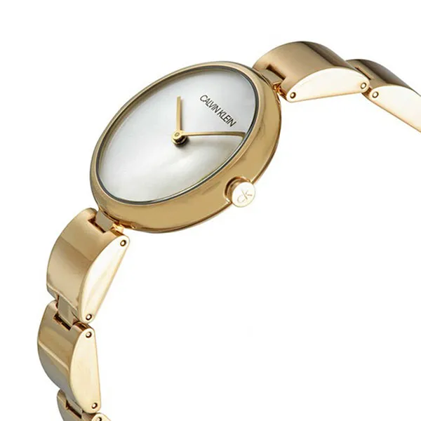 Đồng Hồ Nữ Calvin Klein CK Wavy Women's Watch K9U23546 Màu Vàng Mặt Bạc - Đồng hồ - Vua Hàng Hiệu