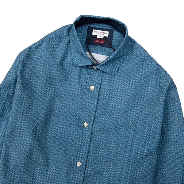 Áo Sơ Mi U.S. Polo Assn. Kẻ Ô Nhỏ Xanh Blue - Thời trang - Vua Hàng Hiệu