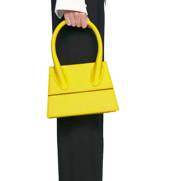Túi Xách Jacquemus Le Grand Chiquito Large Leather Handbag 213BA003-3061 250 Size 22 Màu Vàng - Túi xách - Vua Hàng Hiệu