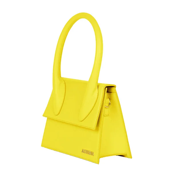 Túi Xách Jacquemus Le Grand Chiquito Large Leather Handbag 213BA003-3061 250 Size 22 Màu Vàng - Túi xách - Vua Hàng Hiệu