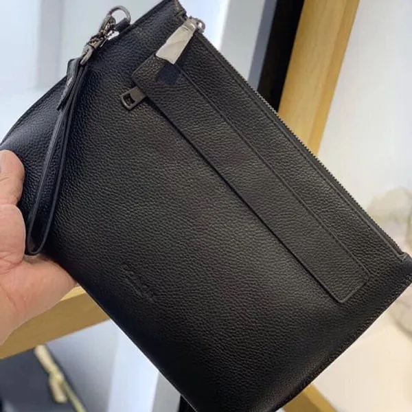 Túi Cầm Tay Clutch Nam Coach Carryall Pouch Màu Đen - Túi xách - Vua Hàng Hiệu