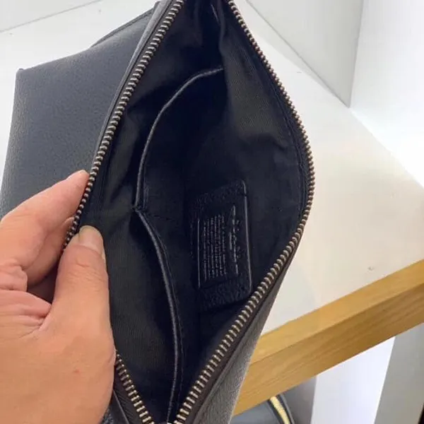 Túi Cầm Tay Clutch Nam Coach Carryall Pouch Màu Đen - Túi xách - Vua Hàng Hiệu
