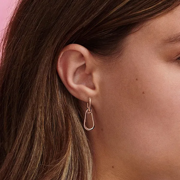 Khuyên Tai Pandora ME Hoop Link Earring 289664C00 Màu Vàng Hồng - Trang sức - Vua Hàng Hiệu