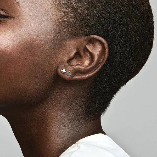 Khuyên Tai Pandora ME Moon Power Single Stud Earring 298534C01 Màu Bạc (1 Chiếc) - Trang sức - Vua Hàng Hiệu