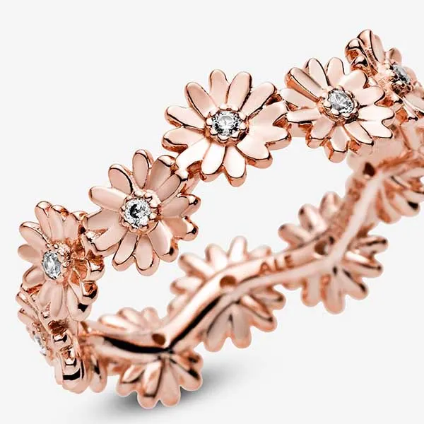 Nhẫn Pandora Sparkling Daisy Flower Crown Ring 188799C01 Màu Vàng Hồng Size 58 - Trang sức - Vua Hàng Hiệu