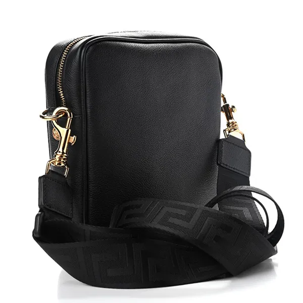 Túi Đeo Chéo Versace Messenger Sling Bag With Medusa Head Logo Màu Đen - 5