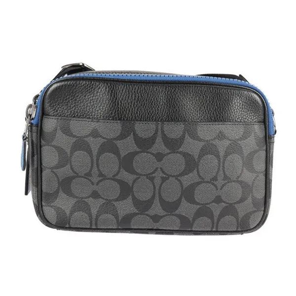 Túi Đeo Chéo Nam Coach X Peanuts Graham Crossbody In Signature Canvas With Snoopy C4027 Màu Đen