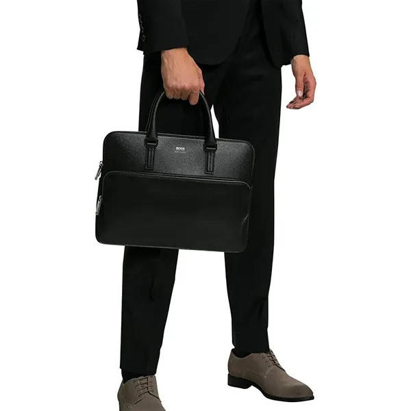 Cặp Xách Tay Hugo Boss Messenger Signature Màu Đen - Túi xách - Vua Hàng Hiệu