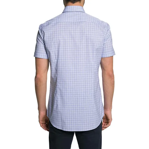 Áo Sơ Mi Hugo Boss Họa Tiết Kẻ PVN44 Màu Xanh Nhạt Size L - Thời trang - Vua Hàng Hiệu