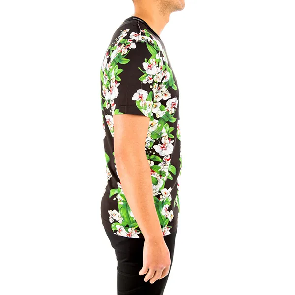 Áo Phông Nam Dolce & Gabbana D&G T-Shirt G8KG1T-HH7WF Màu Đen Họa Tiết Xanh Lá