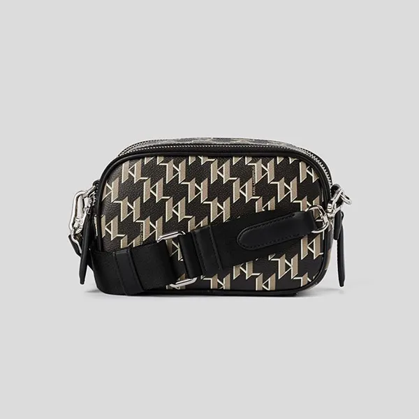 Túi Đeo Chéo Karl Lagerfeld Ikonik Kuilt Black Shoulder Bag Màu Đen