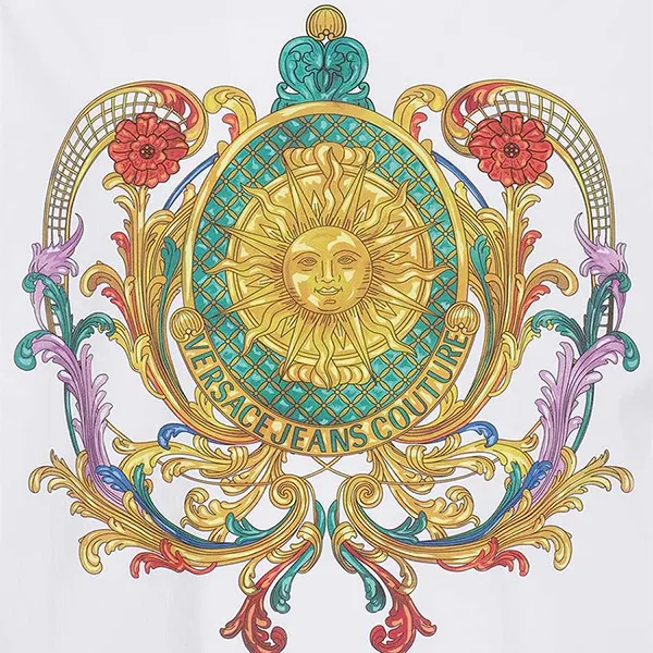 Áo Phông Versace Jeans Couture T-shirt 72GAHF02 CJ00F 003 Màu Trắng