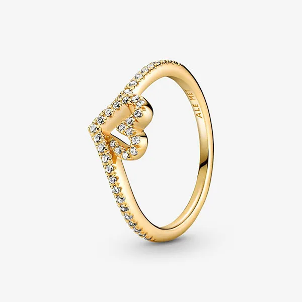 Nhẫn Pandora Timeless Wish Sparkling Heart Ring Màu Vàng