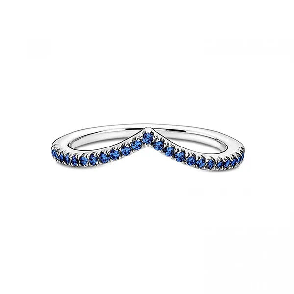 Nhẫn Pandora Timeless Wish Sparkling Blue Ring Màu Bạc