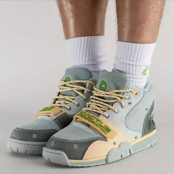 Giày Thể Thao Nike Travis Scott x Air Trainer 1 Grey Haze DR7515-001 Màu Xanh Xám Size 41 - Giày - Vua Hàng Hiệu