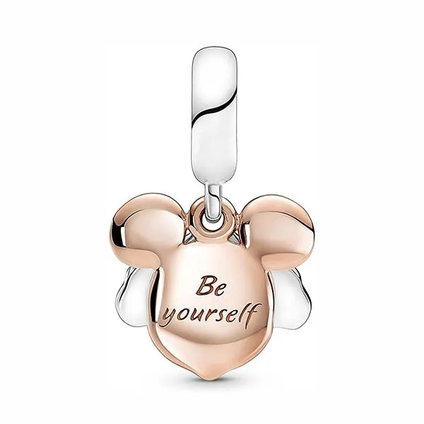 Hạt Vòng Charm Pandora Pendant 780112C01 Mickey Mouse Màu Bạc Phối Vàng Hồng - Trang sức - Vua Hàng Hiệu
