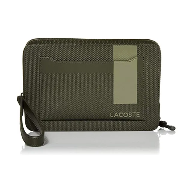 Túi Cầm Tay Lacoste Chantaco Clutch Bag NH3449AP Màu Xanh Rêu