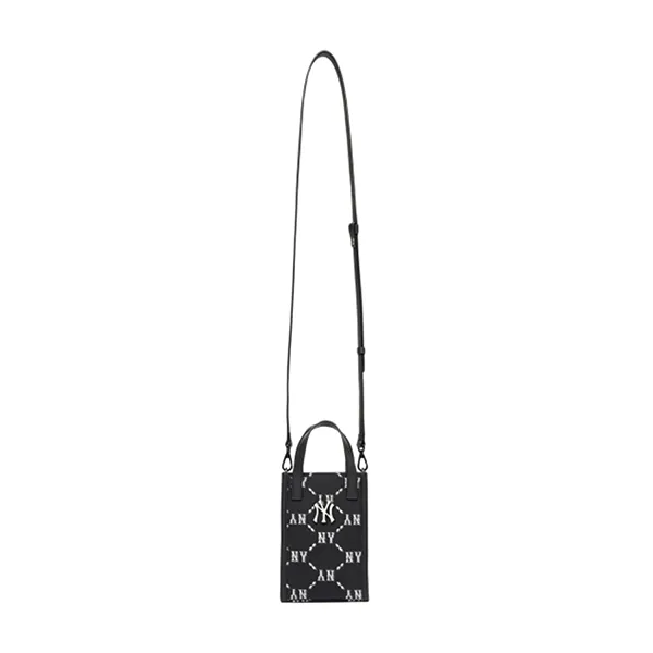Túi Đeo Chéo MLB Monogram Diamond Jacquard Phone Pouch 3ACRH012N-50BKS Màu Đen
