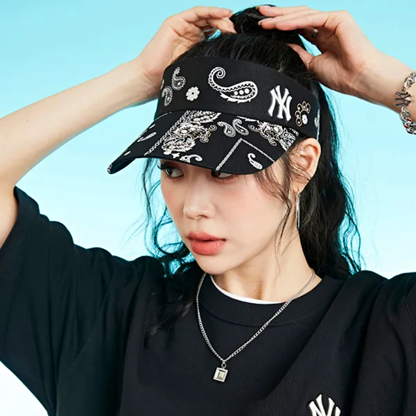 Mũ MLB Paisley Sun Cap New York Yankees 3ASC06123-50BKS Màu Đen