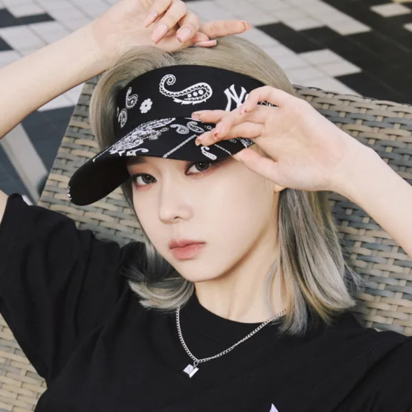 Mũ MLB Paisley Sun Cap New York Yankees 3ASC06123-50BKS Màu Đen