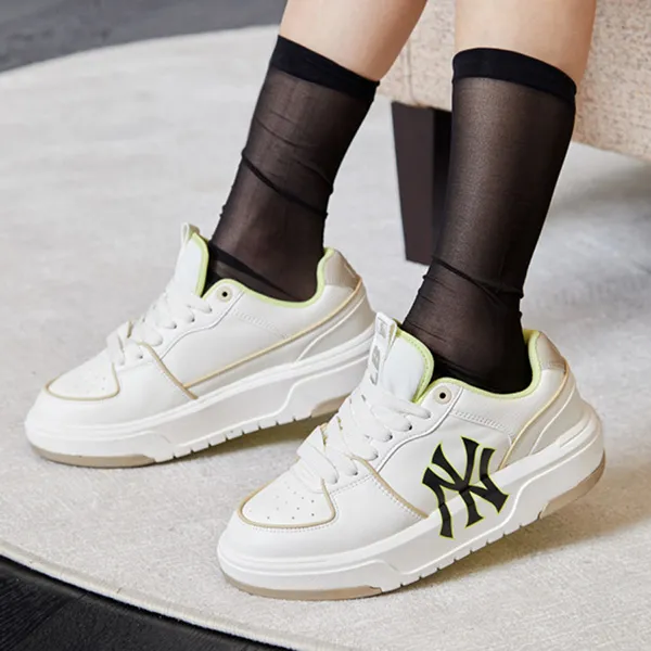 Giày Thể Thao MLB Chunky Liner New York Yankees 3ASXCA12N-50BGS Màu Trắng Nâu Size 230
