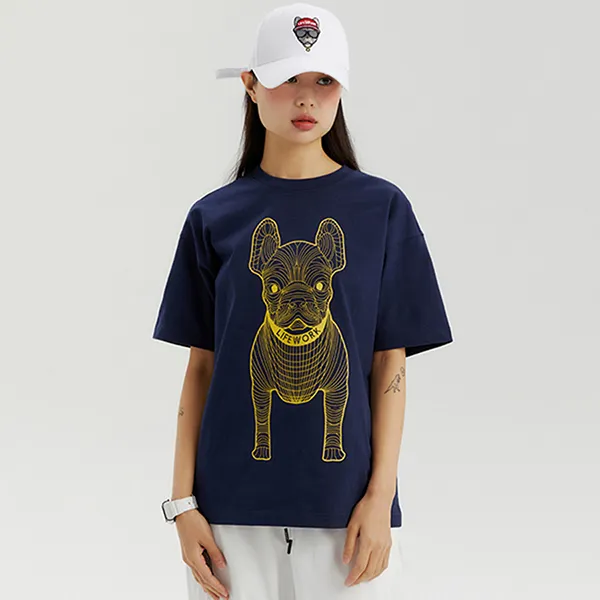 Áo Phông LifeWork Big Logo Basic Tshirt LW225TS990 Màu Xanh Navy Size S - Thời trang - Vua Hàng Hiệu