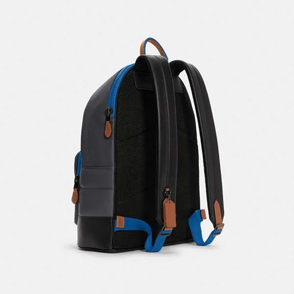 Balo Nam Coach West Backpack With Quilting Màu Xám Đen - Túi xách - Vua Hàng Hiệu