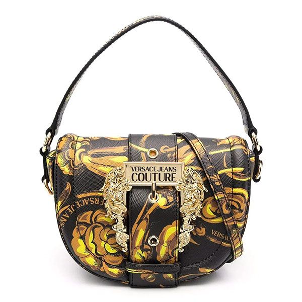 Túi Cầm Tay Handbag Versace Jeans Couture Baroque Printed Tote Bag 72VA4BF271880 G89 Màu Đen Vàng - 1