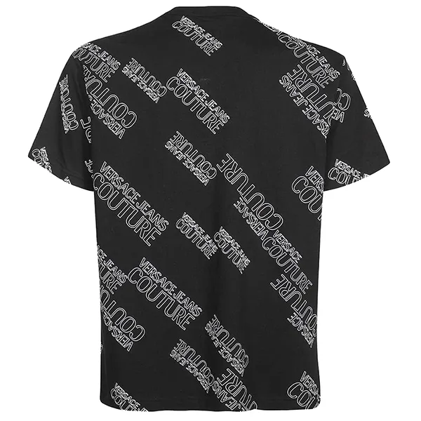 Áo Phông Versace Jeans Couture Etichetta T-Shirt 72GAH6R3 JS043 899 Màu Đen Size M - Thời trang - Vua Hàng Hiệu