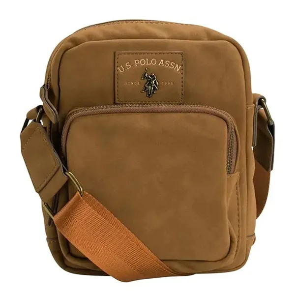 Túi Đeo Chéo U.S. Polo Assn. Da Lộn Màu Nâu