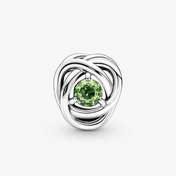 Hạt Vòng Charm Pandora Spring Green Eternity Circle 790065C03 Màu Bạc Xanh - Trang sức - Vua Hàng Hiệu