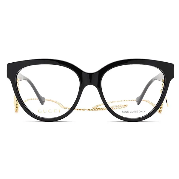 Kính Mắt Cận Gucci Eyewear Round Frame Glasses GG1024O 006 Tặng Kèm Dây, Màu Đen - Kính mắt - Vua Hàng Hiệu