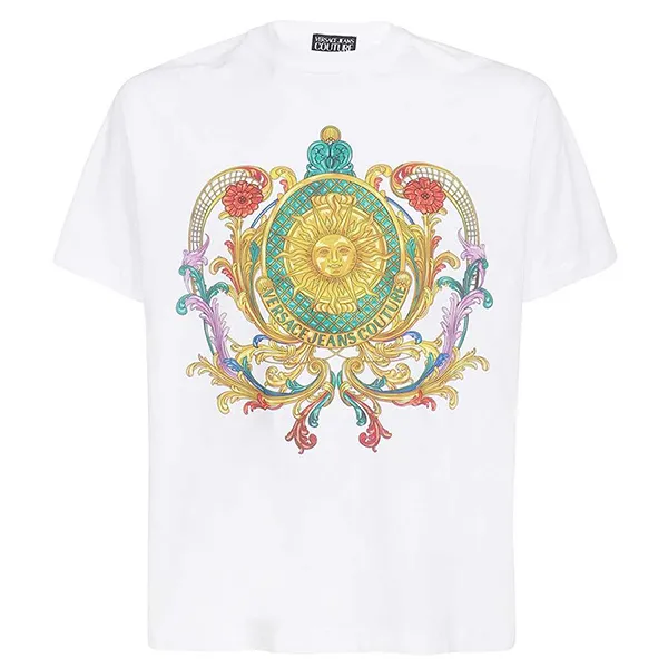 Áo Phông Versace Jeans Couture T-shirt 72GAHF02 CJ00F 003 Màu Trắng
