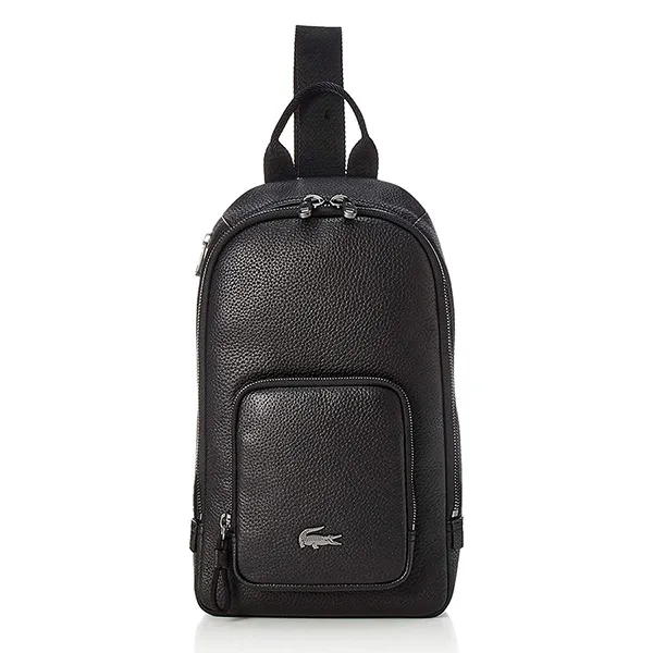 Túi Đeo Chéo Nam Lacoste Men's Shoulder Bag NH3275SQ Màu Đen