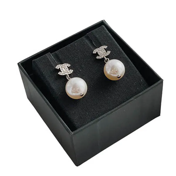 Khuyên Tai Chanel Earrings Màu Bạc Ngọc Trai - Trang sức - Vua Hàng Hiệu